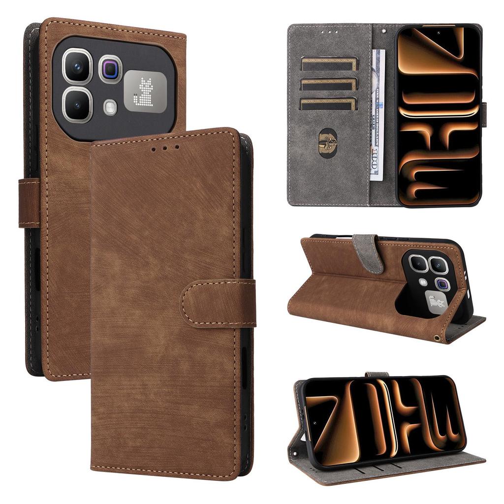 Flip Cover compatible for Infinix Note 60/Note 60 Pro PU Leather Phone Case Full-Body Protection with [RFID Blocking]