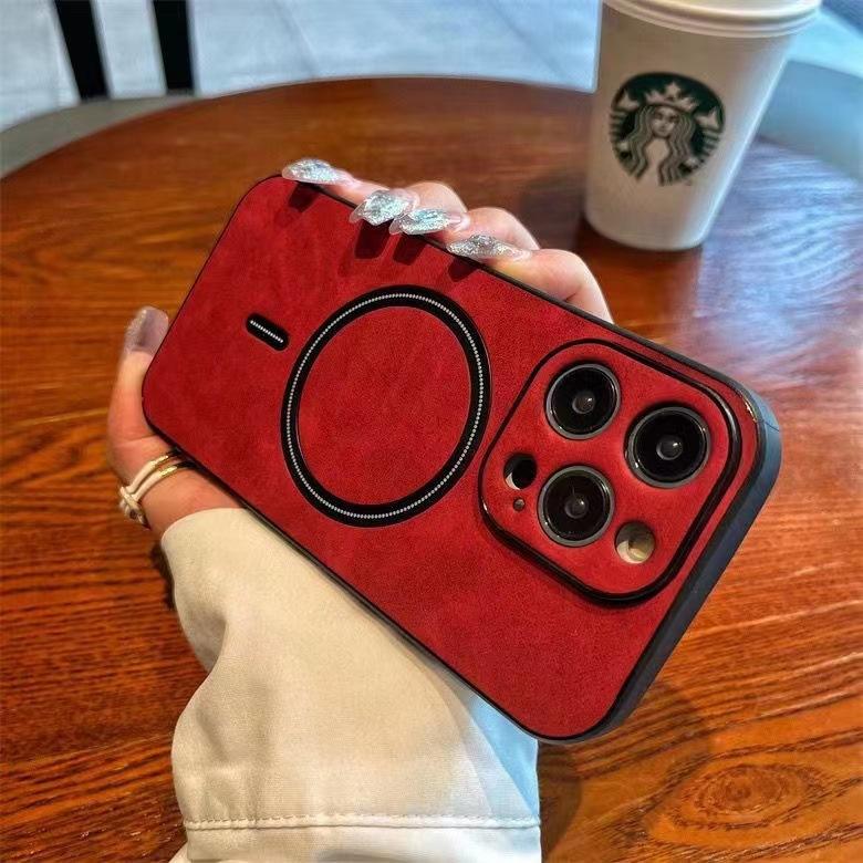 Suitable for Iphone16, Magnetic Phone Case, Skin Feel 14Promax, Apple 15 Protective Case, Anti-drop