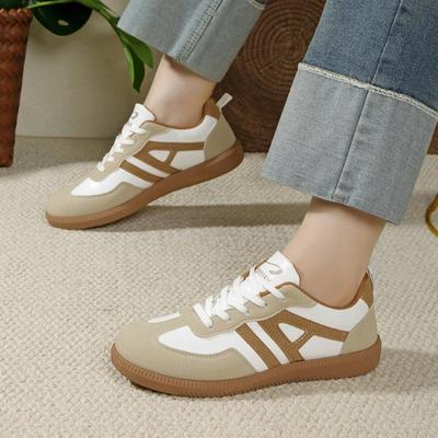 New Retro Flat Sports Single Shoes From De Xun Shoes for Plus-size Women