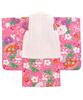 Shichigosan girls kimono plain full set 753 Yumemi peach purple [KYOETSU] [Kyoetsu] 3-year-old set, hifu, accessories, (5. flower, 90-100cm)