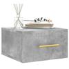 VidaXL Tables de chevet murales 2 pcs gris béton 35x35x20 cm 829797