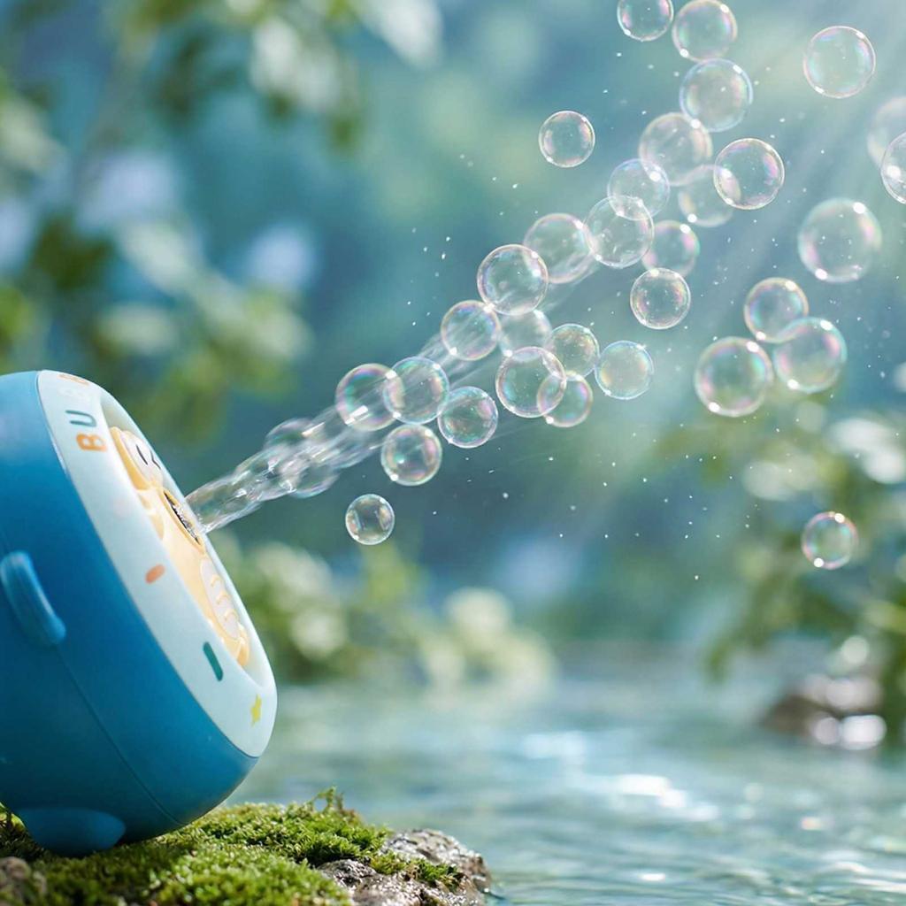 Машинка для мильних бульбашок Ручний електричний іграшковий генератор бульбашок Для хлопчиків та дівчаток, Дитячі мильні бульбашки 60мл