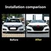 3Pcs Car Front Grille Rear Trunk Badge Steering Wheel Logo Sticker for Honda Accord Civic City XR-V CR-V Inspire Crider Envix