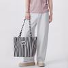 Lee Striped Canvas Tote Shoulder Bag