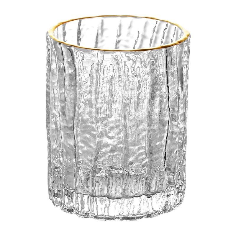Japanese hammer pattern bark tree old-fashioned whisky glass crystal liqueur glass whisky bucket beer cup wine shabby | old-fashioned glass