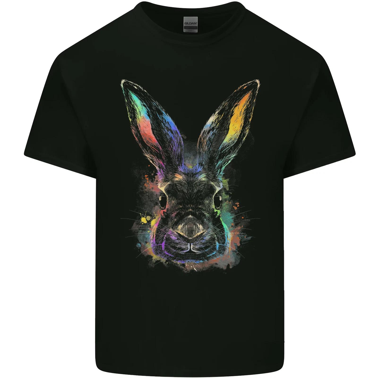 Watercolour Rabbit Bunny Kids T-Shirt Childrens 2XL