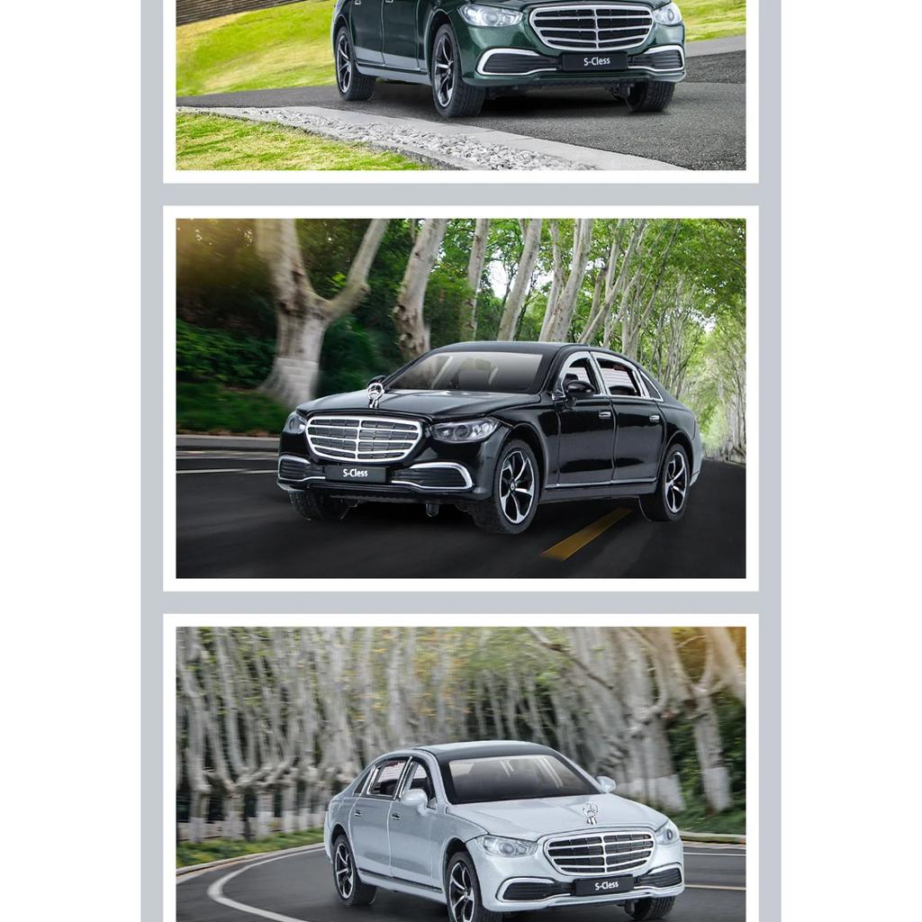 1/24 BENZ S400 S-Class Alloy Car Diecasts & Toy Vehicles Car Model Sound and Light Pull Back Car Toys Gifts
