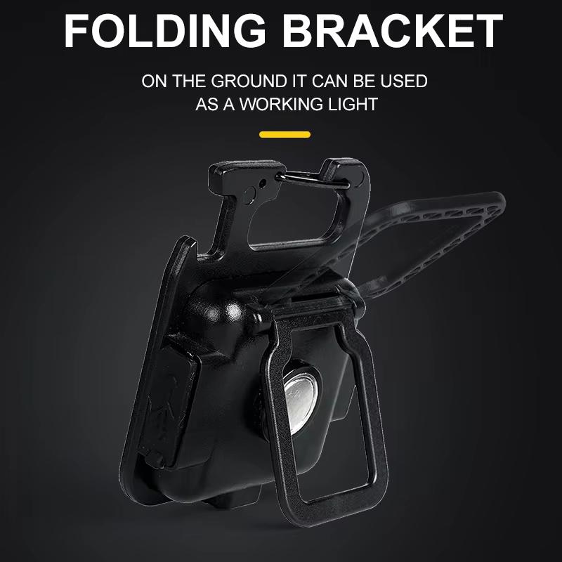 Super Bright Mini COB Keychain LED Flashlight Charging Lamp Camping Lights With Strong Magnet 1 Lighting Modes For Camping Home