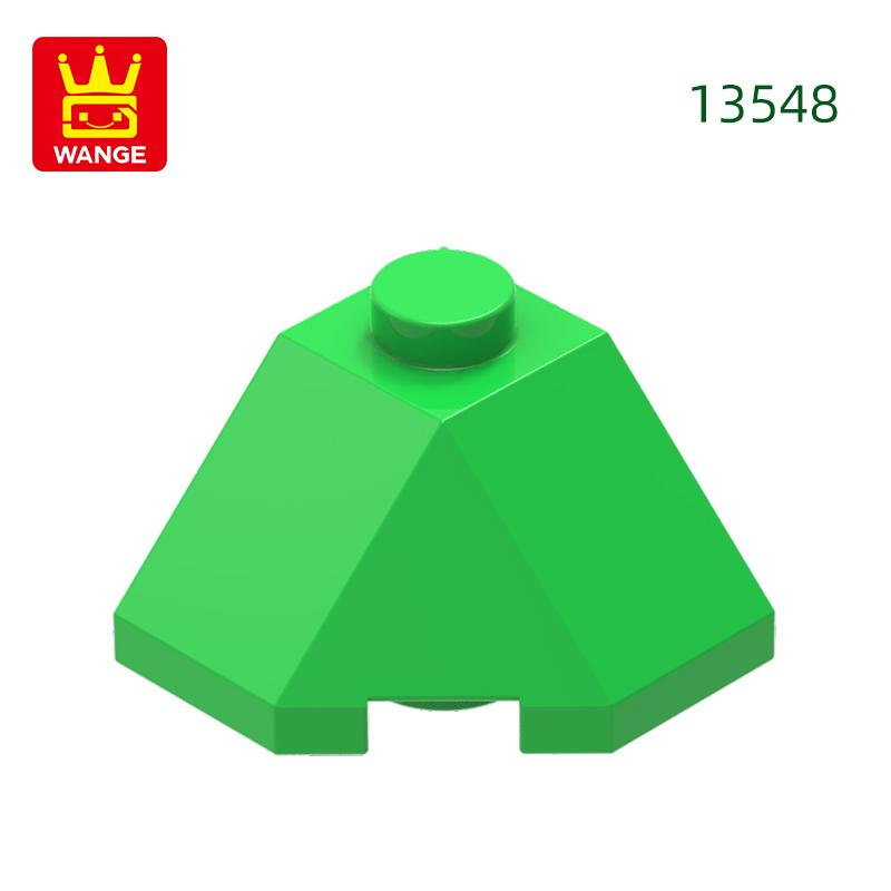 Non-Toxic 122Pcs/Lot 13548 Slope Roof Tile 2X2X1 Dots Block Moc Color Accessories Compatible With Brick Diy Children'S Toy Assembly Parts