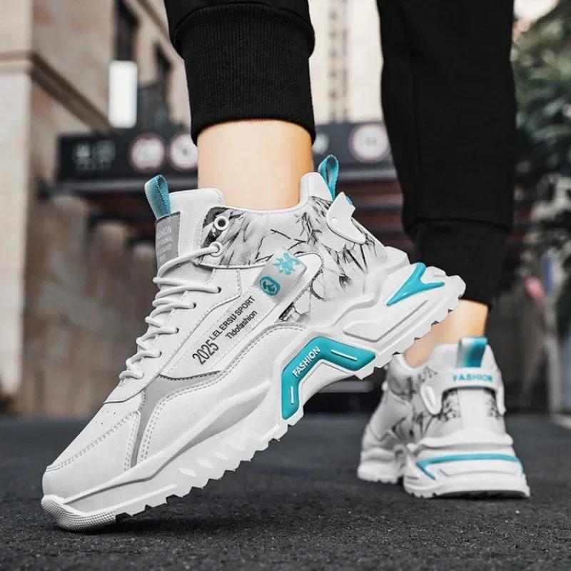 Fashion Men’s Shoes Sneakers Fashion Breathable Platform Running Shoes Mesh Sport Light Unisex Male Casual Vulcanize Man Shoes2024