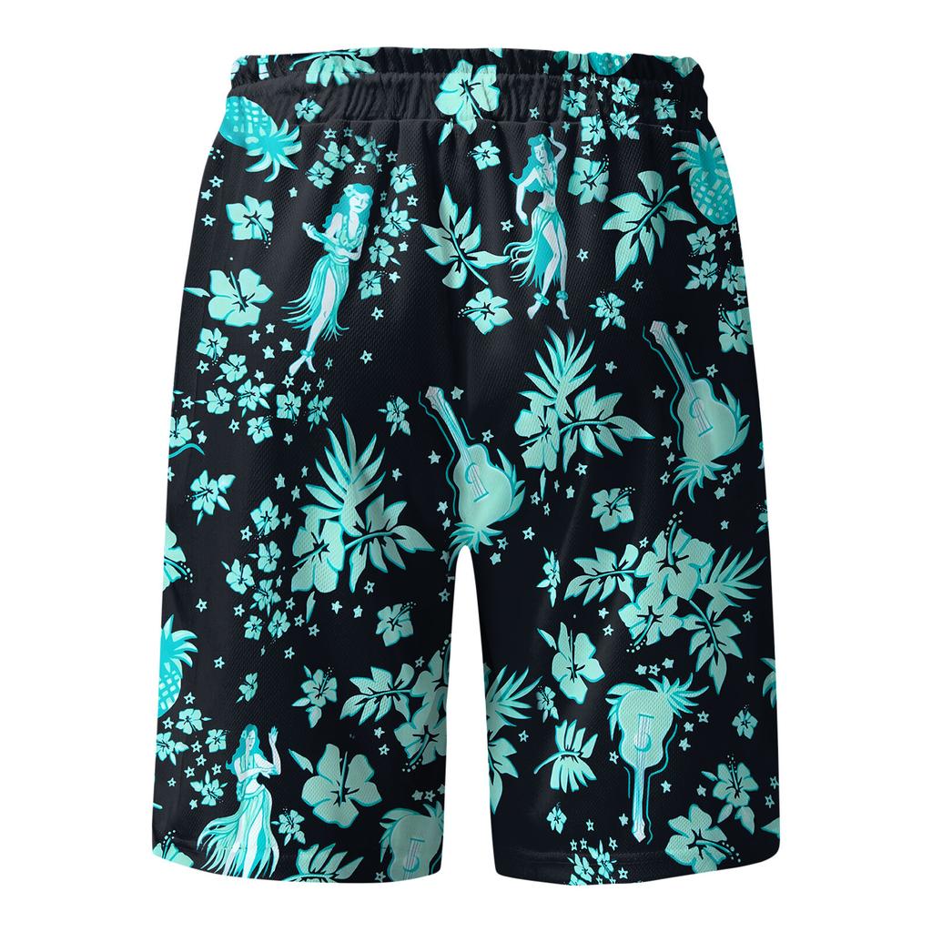 Módní pánské kalhoty Hawaiian Beach Fit sportovní ležérní kalhoty s popruhy