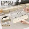 Kitchen Sink Sponge Holder PET ABS Countertop Drain Rack Large Capacity Dish Cloth Storage Organizer