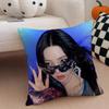 Elegant Korean Beautiful Singer KKarina Cushion Cover Throw Pillow Cover Hidden Button Durable Polyester Chair Cushion