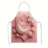 Ramadan Mubarak Apron Linen Cotton Islamic Festival Kitchen Apron For Women Chef Cooking Baking Gift