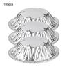 100PCS NonStick Egg Tart Mold Cupcake Cake Cookies Tin Mould Case Cup Kitchen Baking Tool
