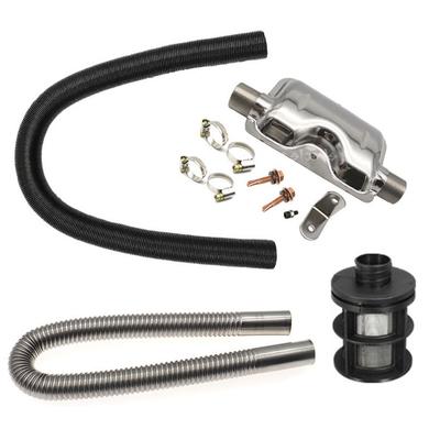 60 cm 100 cm naftové nezávislé topení pro Webasto Eberspacher 24 mm tlumič výfuku + 25 mm filtr + potrubí příslušenství vzduchového naftového ohřívače