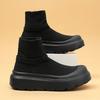 TUINANLE Women’s Round-Toe Chunky-Soled Elasticated Shoes: Comfortable, Flat, Casual and Stylish Mesh Shoes