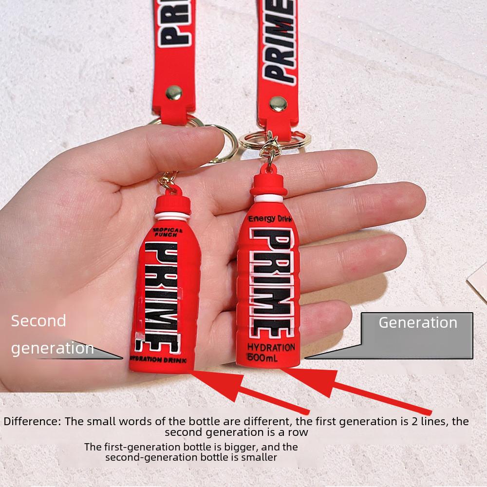 Creative Prime Energy Drink Bottle Keychain Silicone Cartoon Design For All Occasions