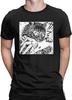 Men's T Shirt My Cute Cat Tomie Junji Ito Vintage Cottonhort Sleeve Manga T Shirt Crewneck Tops Arrival Black