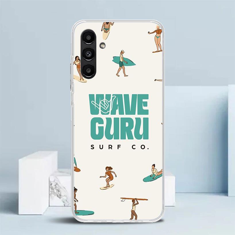 Surfbrett Ästhetisches Handyhülle Für Samsung Galaxy A17 A37 A57 A16 A15 A14 A13 A56 A55 A54 A53 A36 A35 A34 A33 A26 A25 A24 A23 G