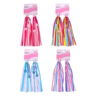 Guidon de Vélo Trottinette Pompons de Fille Vélo Franges Ornements Ruban Poignées de Vélo Ruban Décoration Vélo Accessoire