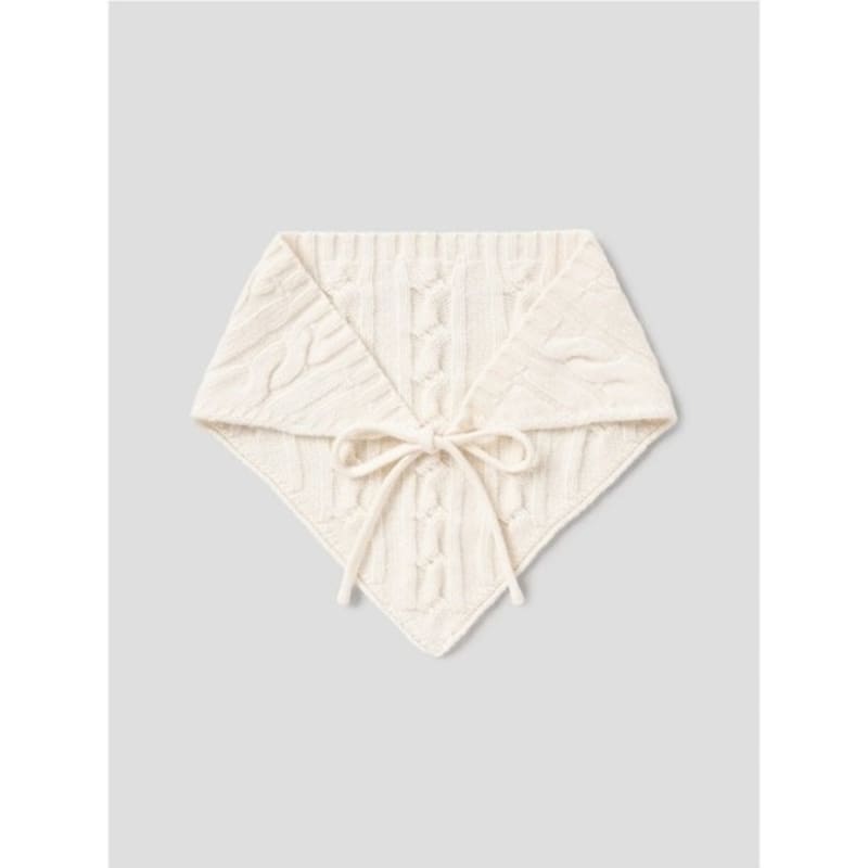 8seconds Cable Triangle Bonnet Muffler Ivory (195984WY10)