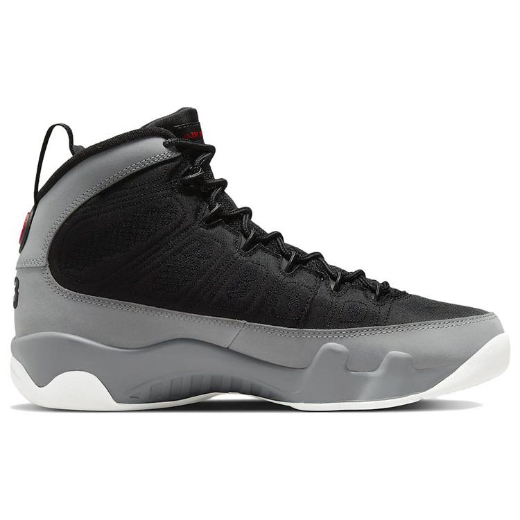 Air Jordan 9 Retro Particle Grey Men Sneakers Black University-Red White CT8019-060
