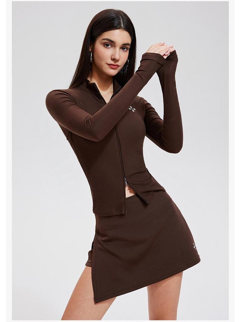 Summer Ice-Sensation Sun Protection Jacket & Slimming Nude-Feel Skirt Set for Women