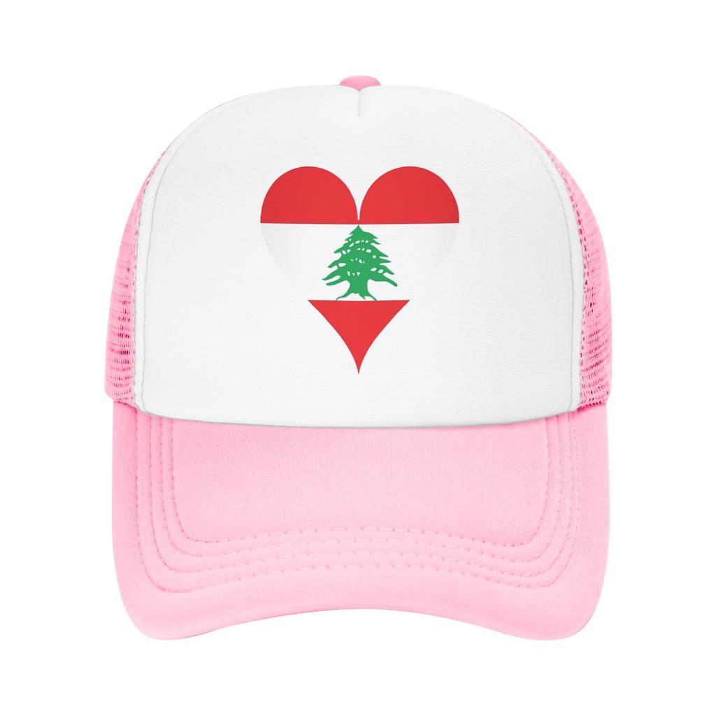 Lebanon Flag Lebanese Mesh Baseball Caps Unisex HipHop Trucker Hat Hat Adjustable Snapback Caps Dad Hat Summer Trucker Cap