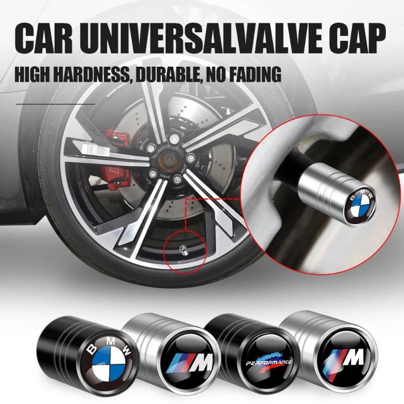 4PCS Car Wheel Tire Valve Cap Auto Tyre Air Stem Cover Accessories For BMW 1 3 5 Series M Performance E28 E30 E34 E36 E46 E90 X5
