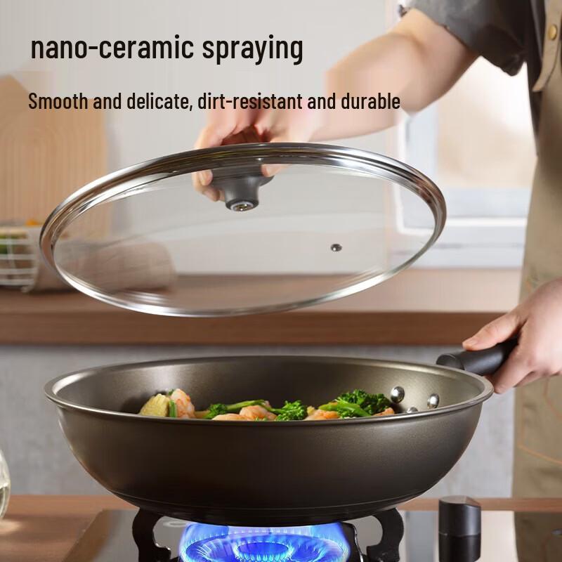 COOKER KING 32cm Non-Stick Stir-Fry Pan