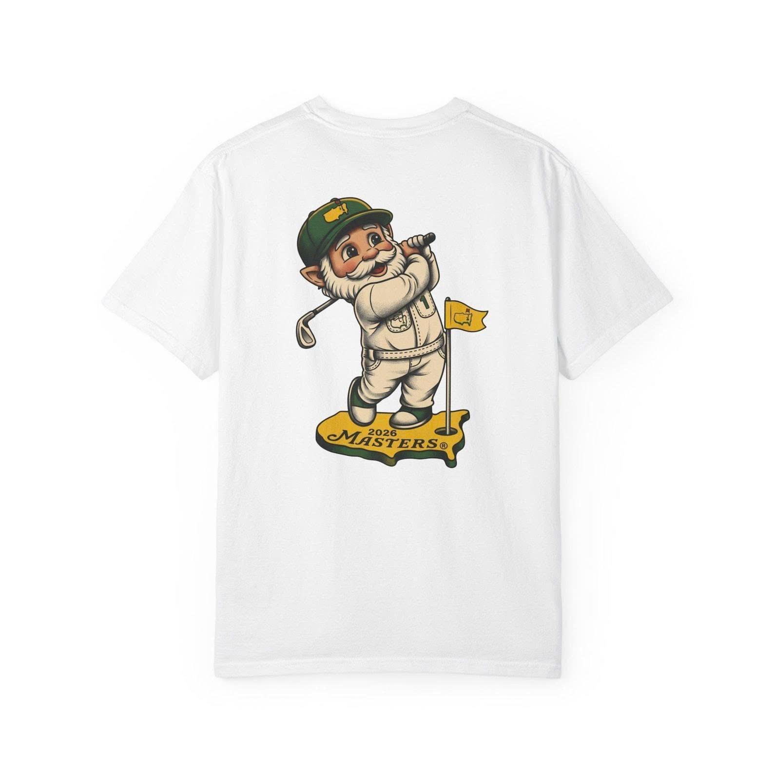 Masters Golf Gnome Swinging T-shirt, Traditional Masters Golf Tee Unisex T-Shirt XXL