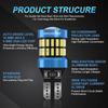 MAXGTRS 2PCS T15 W16W 921 912 LED 4014+3030 6000K White Red Yellow LED Backup Car Reversing Light Backup Canbus Turn Signal Lamp