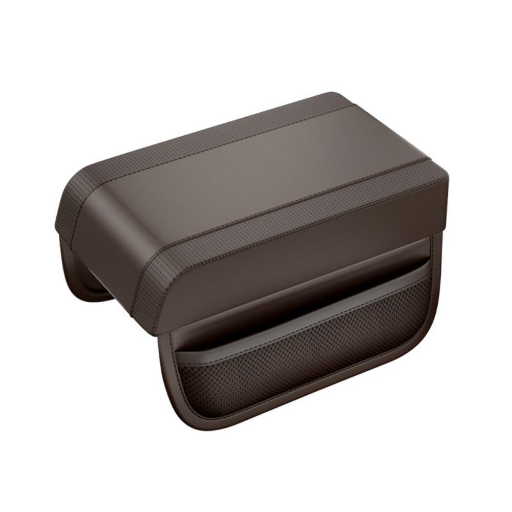 

Waterproof Car Armrest Box Booster Pad With Pocket Heightening Elbow Pad Elbow Rest темно-коричневого