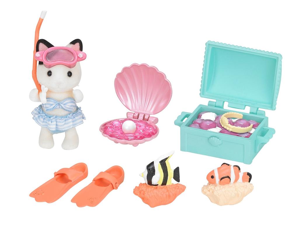 Sylvanian Families Rodinný výlet Hledání pokladu [Sea Set] M-04