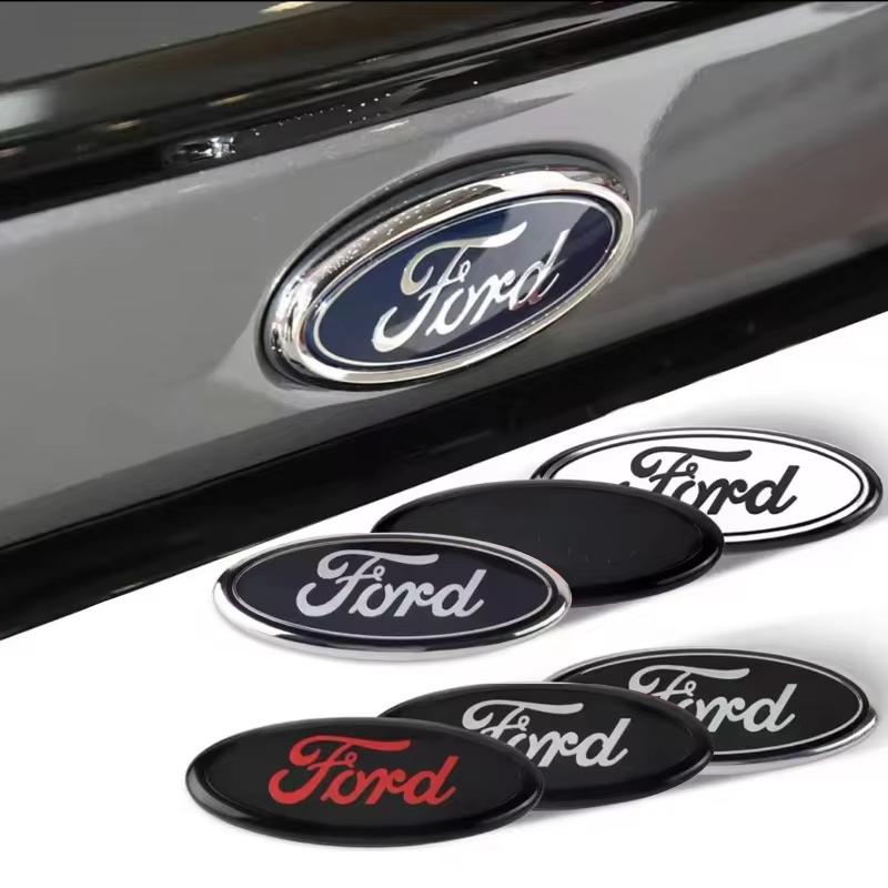 Car Front Hood Emblem With Pins Trunk Badge For Ford ST Line Focus Mustang Fiesta Puma Ranger Kuga MK7 MAX F150 Mondeo Escape APY1