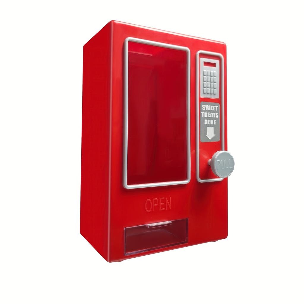 Plastic Mini Candy Vending Machine Candy Dispenser Portable Bank Deposit Box Sweets Machine Nice Gift For Children Home Ornament