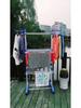 3-Tier Floor-Standing Folding Clothes & Towel Drying Rack with Multifunctional Storage