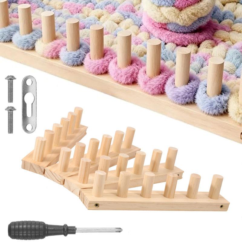 Chunky Blankets Loom Knitting Adjustable DIY Hand Knitting Tool Knitting Loom Beginners Blanket Loom Bulky Yarn Crafts Gifts