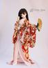 [Petite Marie] 13 DD DDS Compatible Formal Kimono 9-Piece Set (Uchikake, Kimono, Undergarment, Obi, Obiage, Obijime, 2 Koshihimo, Fur Trim, Tabi)