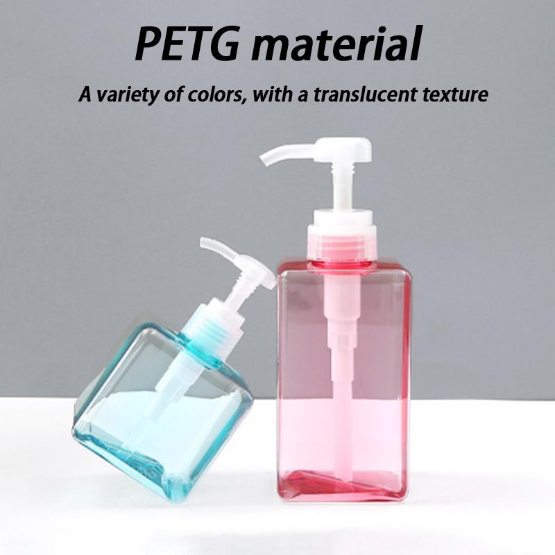 100-650Ml Kare Şişe Sıvı Sabun Çırpılmış Köpük Noktaları Şişeleme Şampuan Losyon Duş Jeli Pompalı Şişeler ve Sabunluk