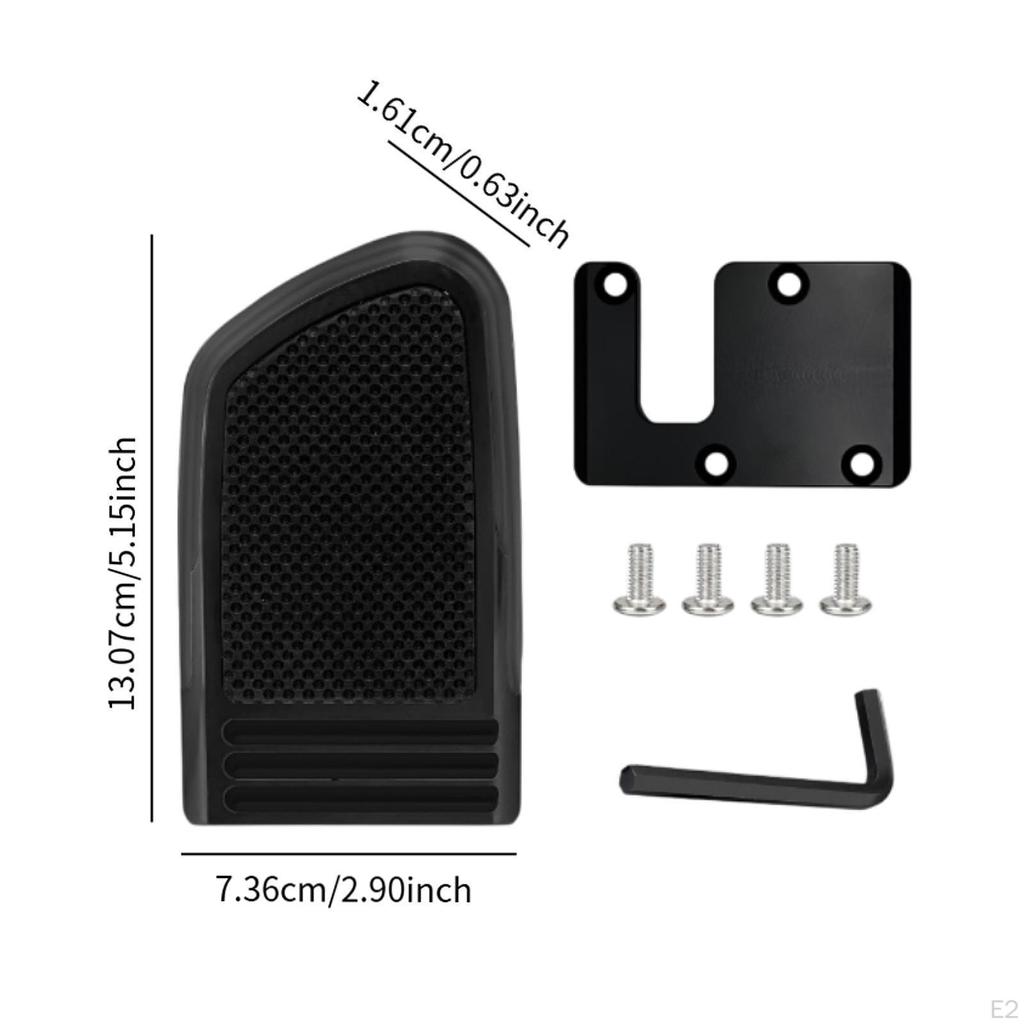 Brake Pedal Cover Directly Replace Extender Set, Metal for Softail Standard Road King S/ST Anti Slip