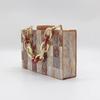Plaid Pattern Multi-Color Patchwork Acrylic Dinner Bag Small Square Crossbody Shoulder Chain Women'S Bag
