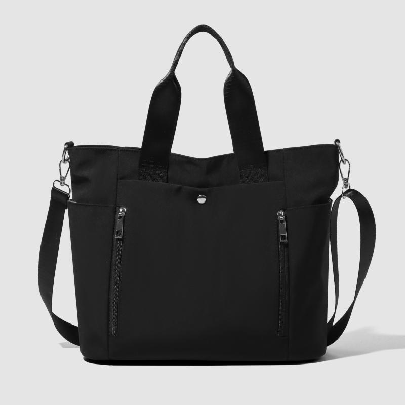 Women's Large Capacity Tote Bag Solid Color Shoulder Bag Water-Repellent Crossbody Bag
