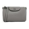 Le Pliage Xtra Adjustable Detachable Shoulder Strap Zipper Closure Leather Cylinder Cosmetic Bag Mini Women Bags Gray 10255987P55
