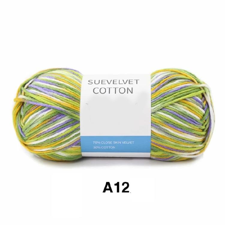 Mixed Color Cotton Yarn Handmade Hat Crochet Thread Supplies Knitting Yarns