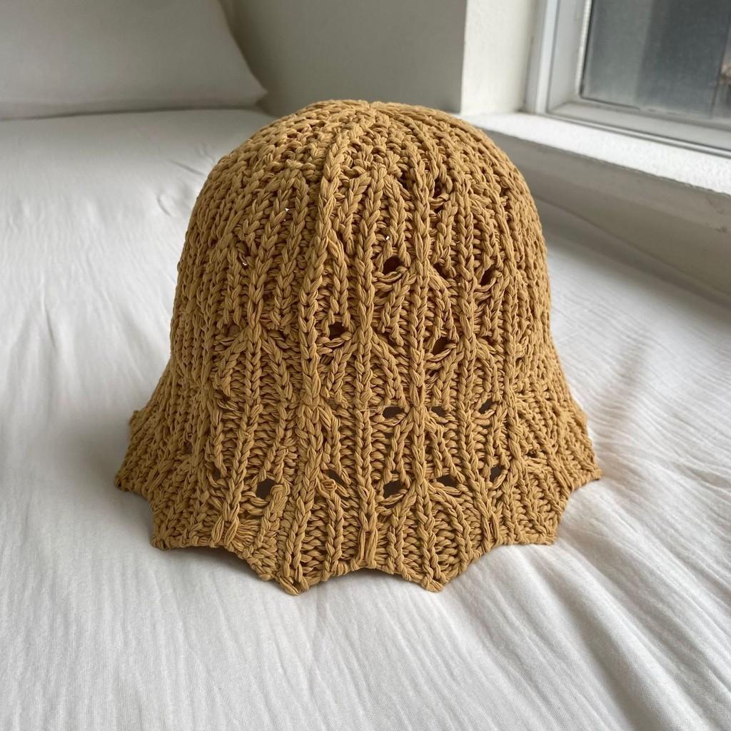 New Hollow Out Fisherman Hat For Women Korean Style Sun Protection Face-lifting Irregular Edges Basin Hat