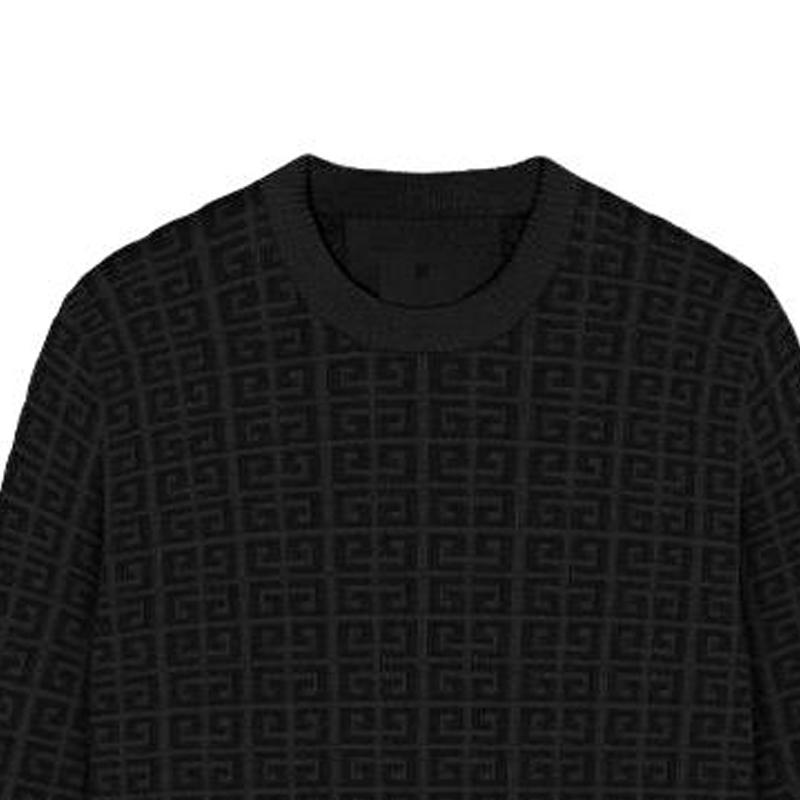 Givenchy Sweaters Men's Black Crew Neck Moderate Other BM90Q14YH3-001