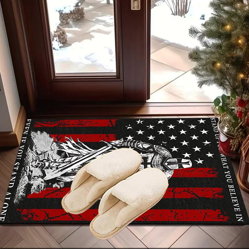 Knightly Crusader Armor Carpet, Chair Rug,Rug for Office Bedroom Living Rooms, Doormat Decor Fan Gift Christmas Gift