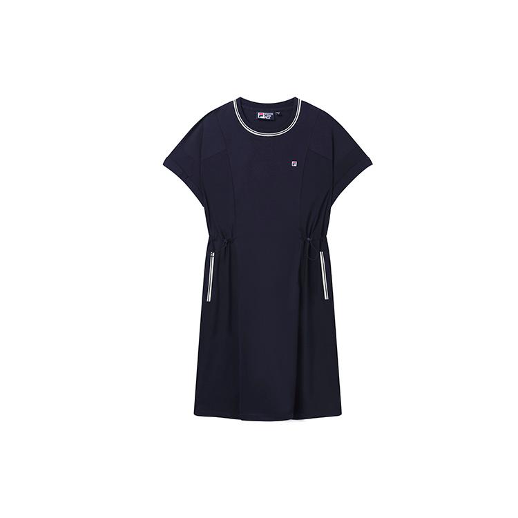 

New FILA Short Sleeved Dress Women s Legend Blue F11W328310FNV S